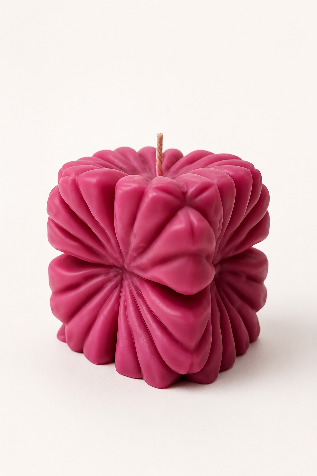Peony Velvet Sculpture Candle