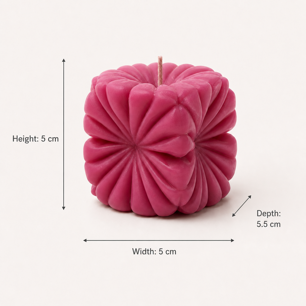 Peony Velvet Sculpture Candle